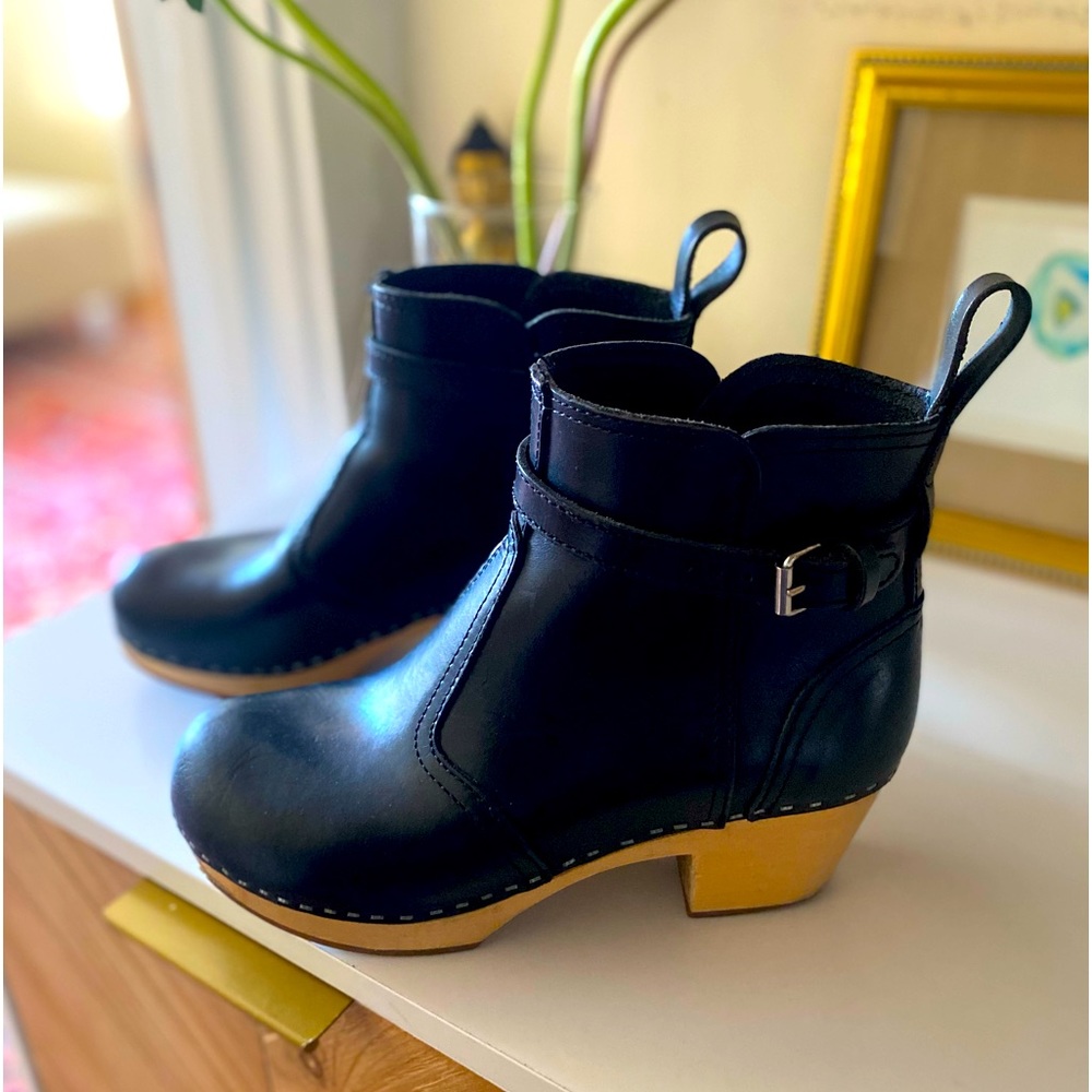Swedish Hasbeens Clog Ankle Boots